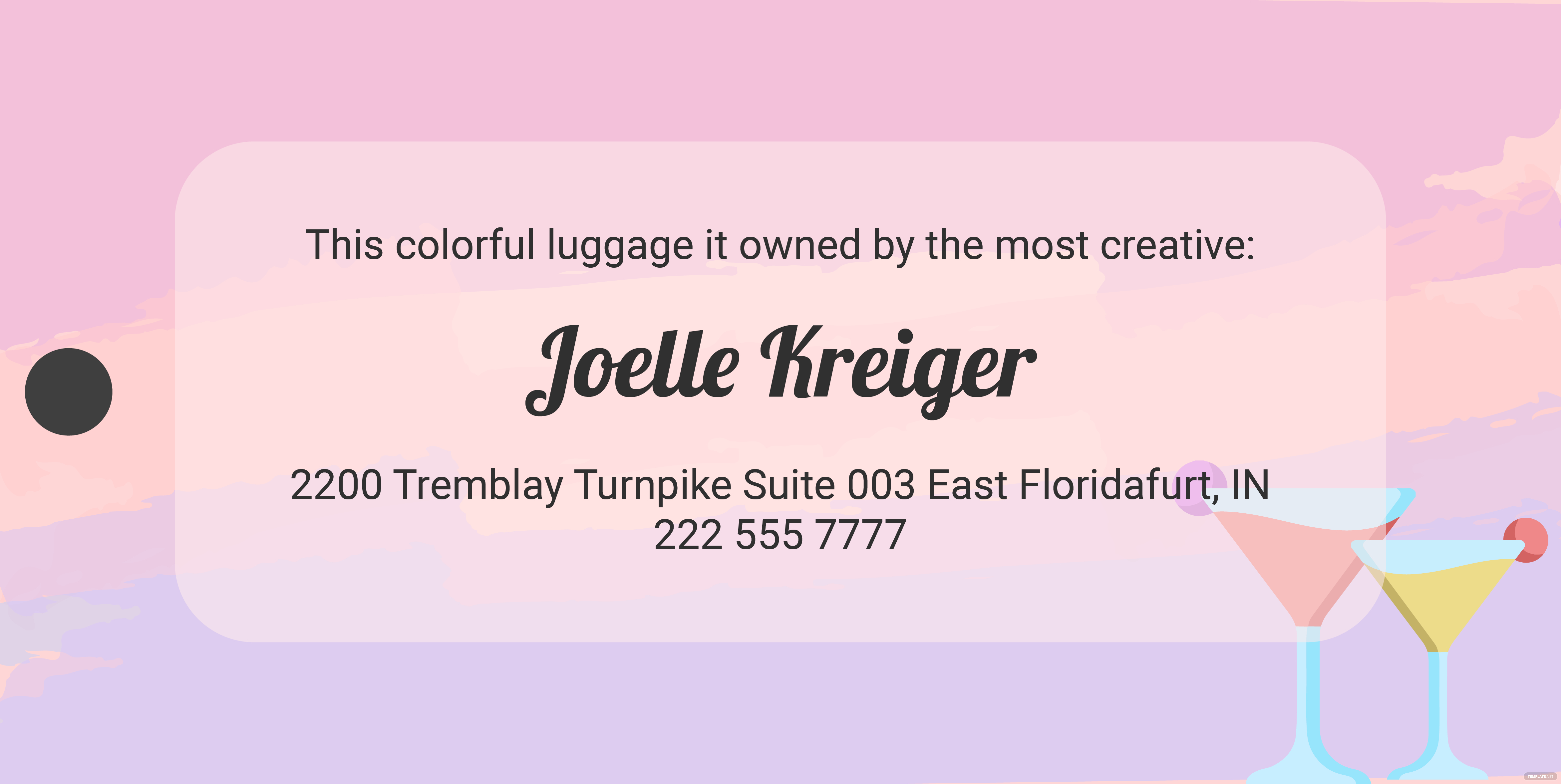 Luggage Tag Ideas Examples 2022