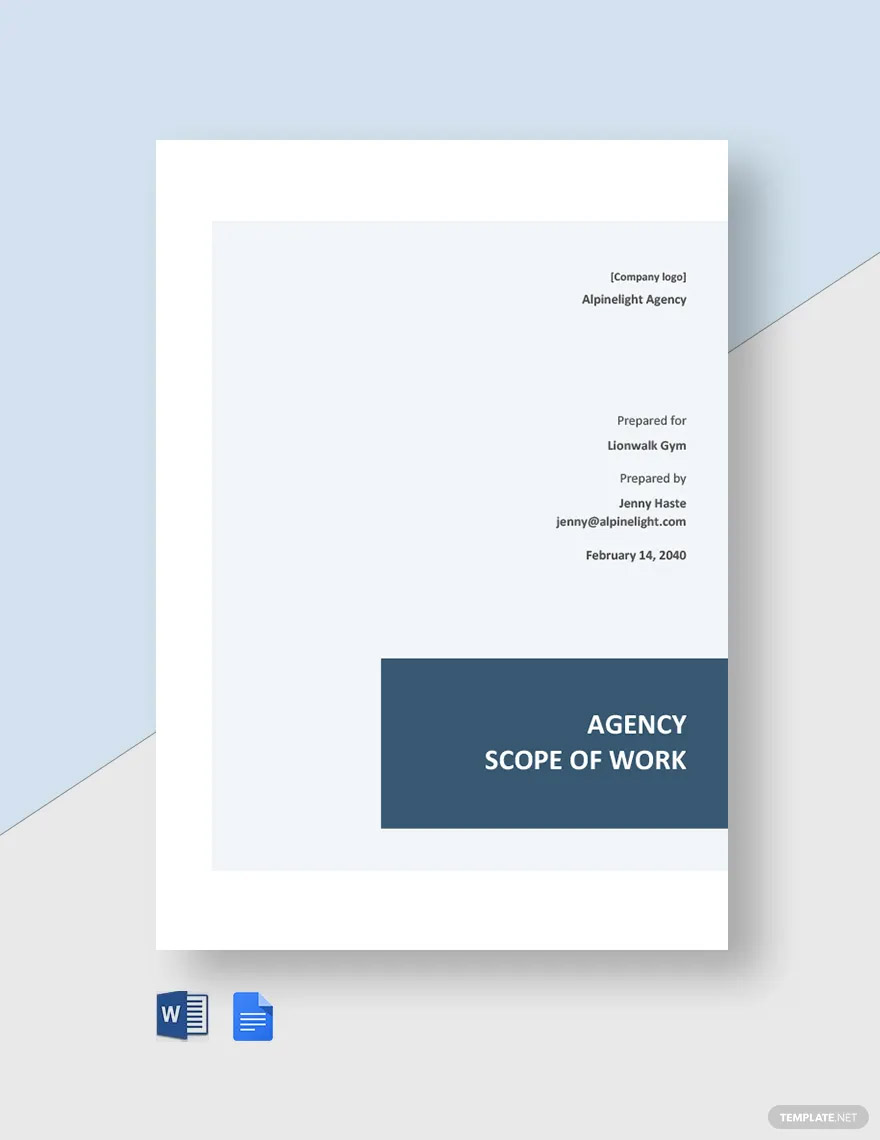 agency scope of work ideas and examples