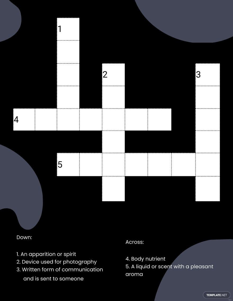 blank crossword ideas and examples