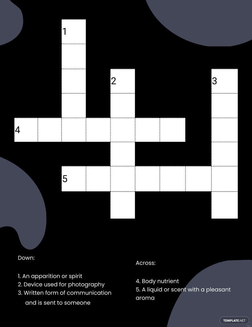 Crossword Ideas Examples 2023