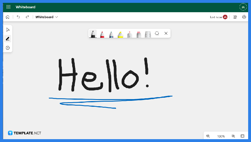 how to use microsoft whiteboards pen tool step