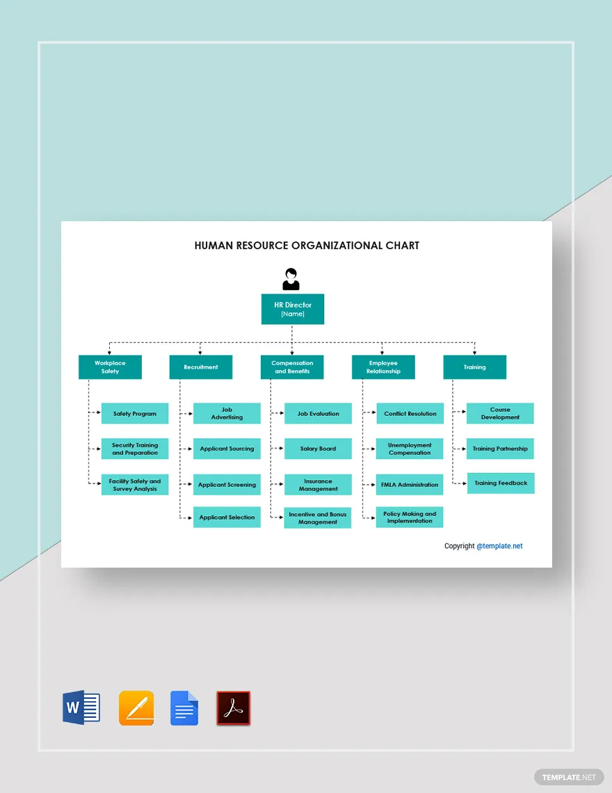human resource organizational chart ideas and examples