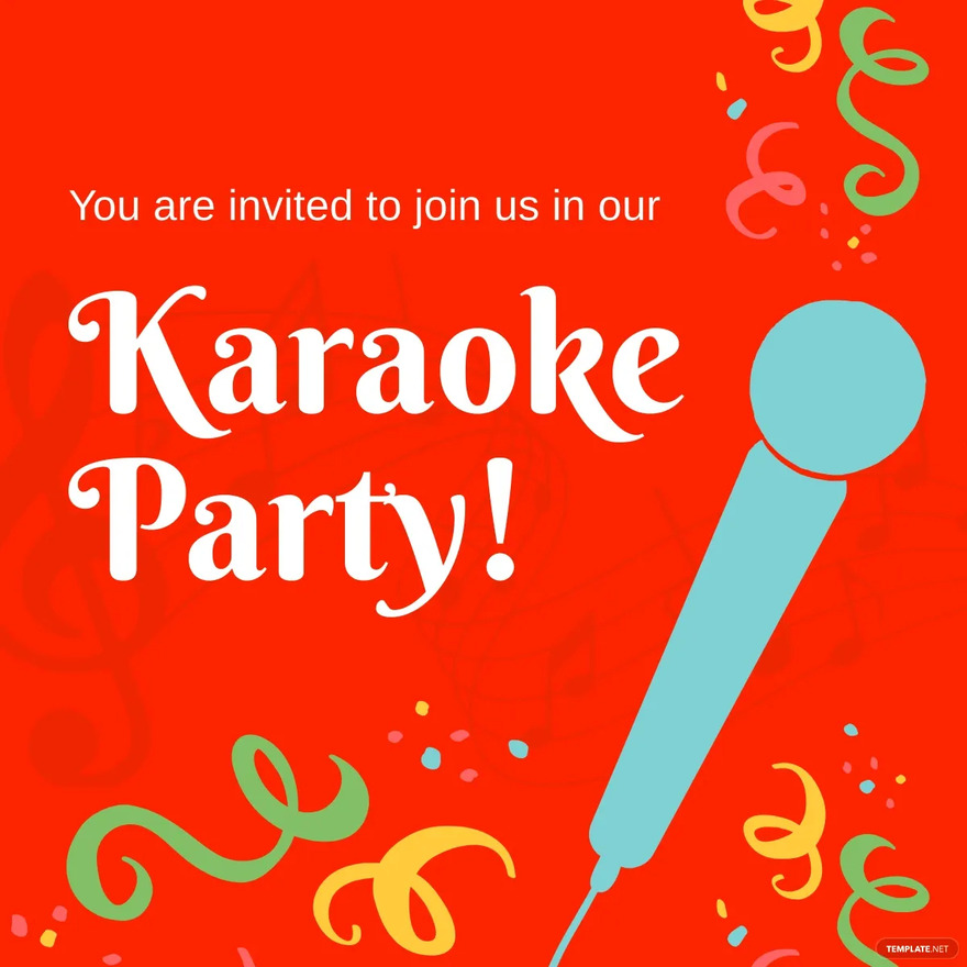 karaoke party invitation linkedin post