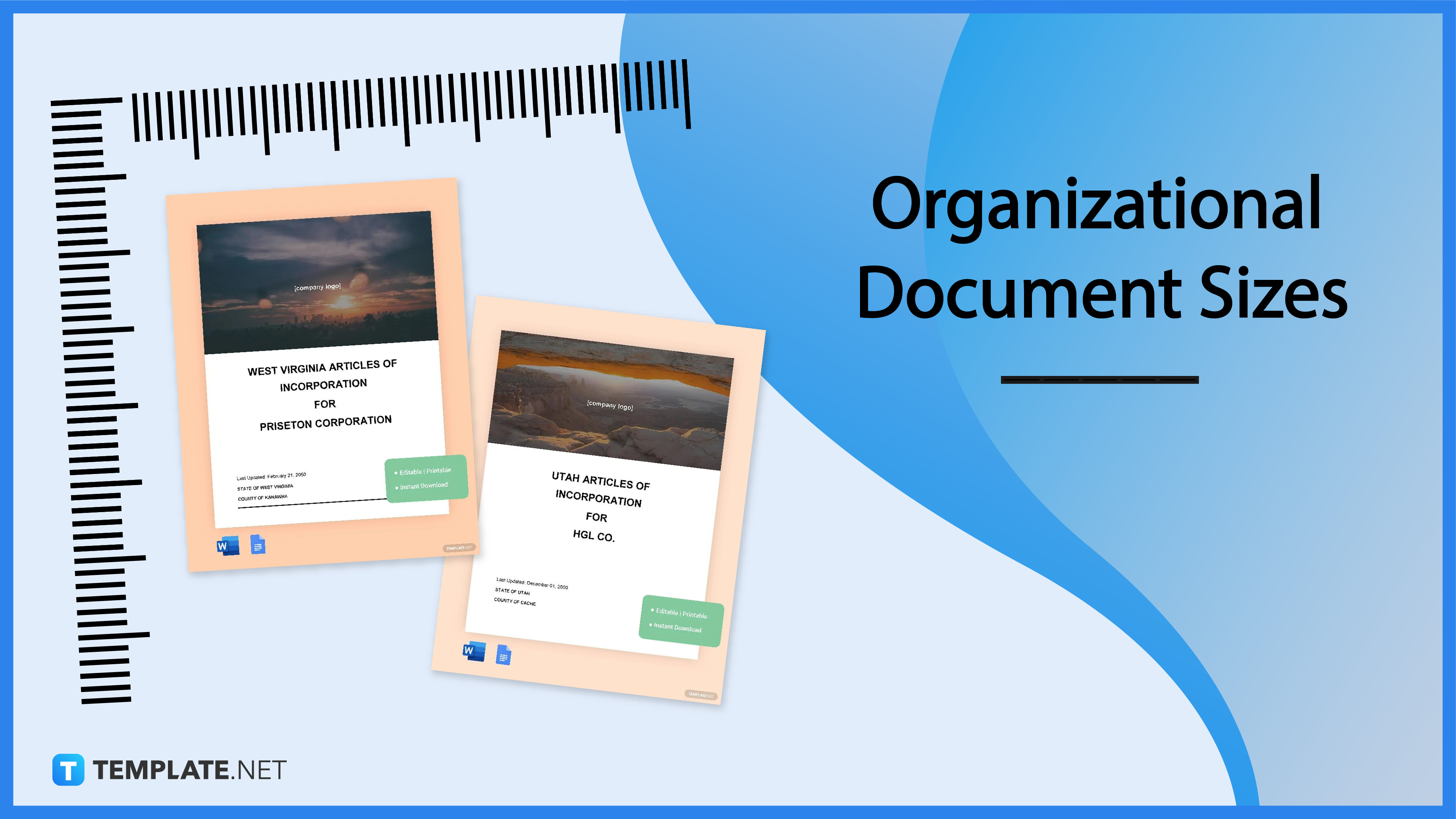 Organizations Size Dimension, Inches, mm, cms, Pixel