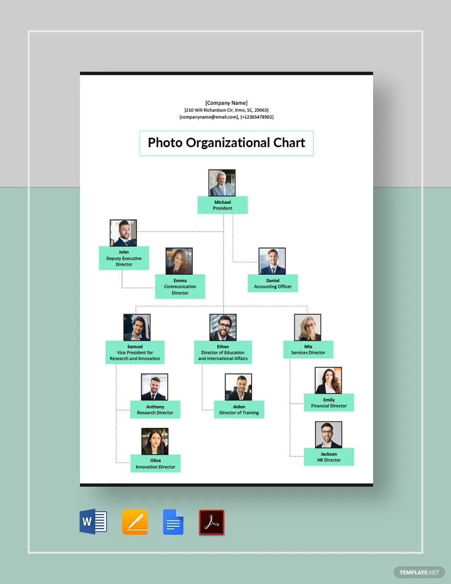 photo organizational chart