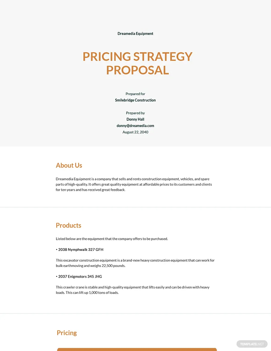 idées et exemples de proposition de stratégie de prix