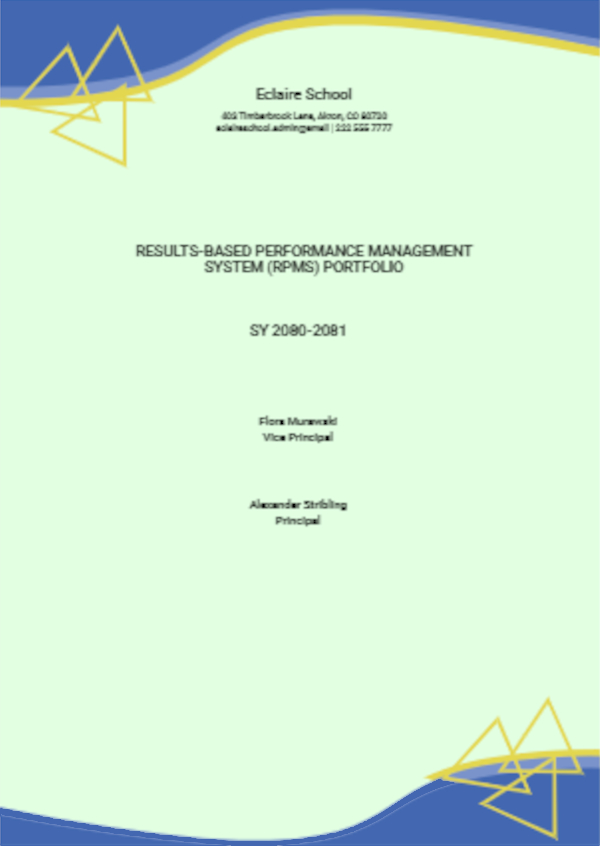 RPMS Portfolio Maker Free, Creator, Generator, Edit Online Free