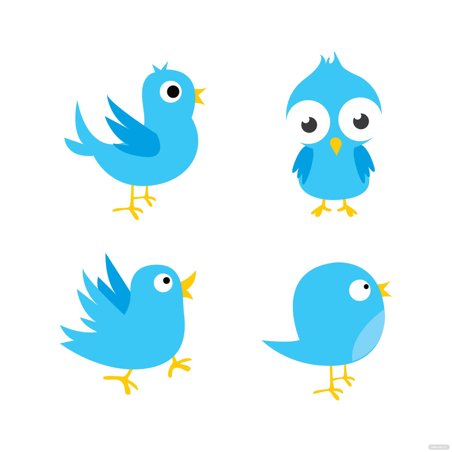 idées et exemples de vecteurs d'oiseaux twitter