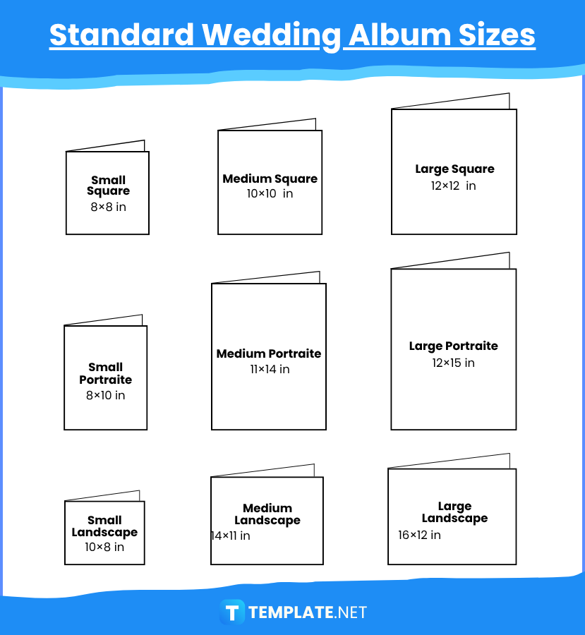 Wedding Album Sizes