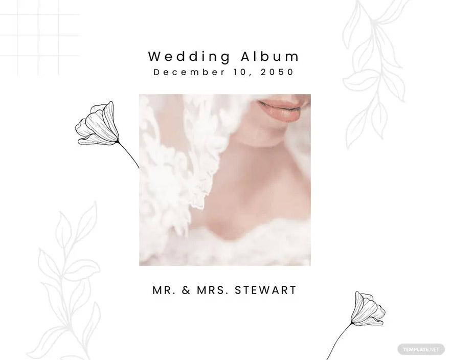 white wedding album