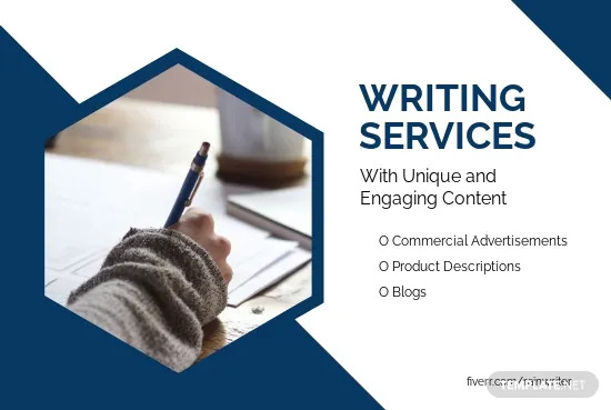 writing services fiverr banner ideas and examples
