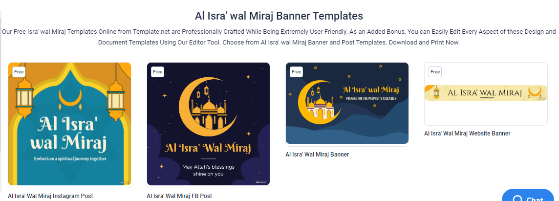 al isra wal miraj banner templates design free download template net