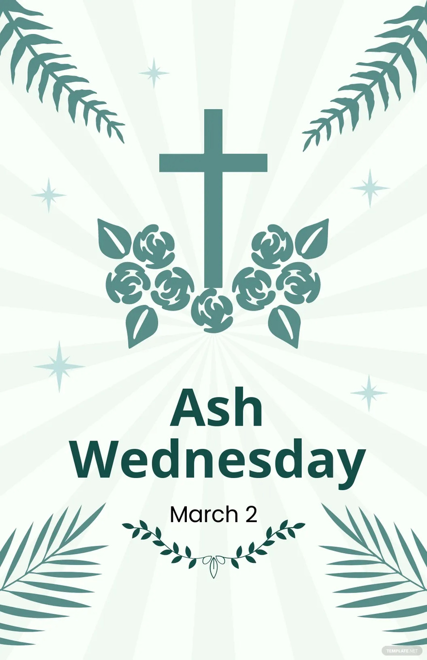 ash wednesday poster ideas and examples