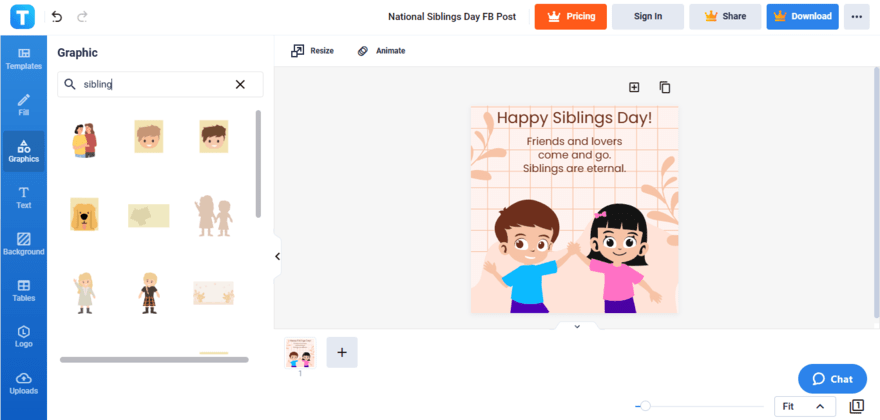 attach more siblings day themed clipart