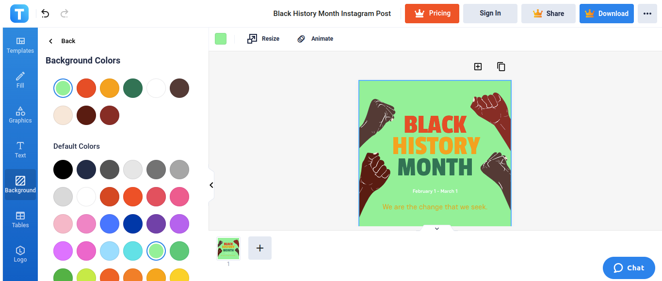 black history month instagram post template net
