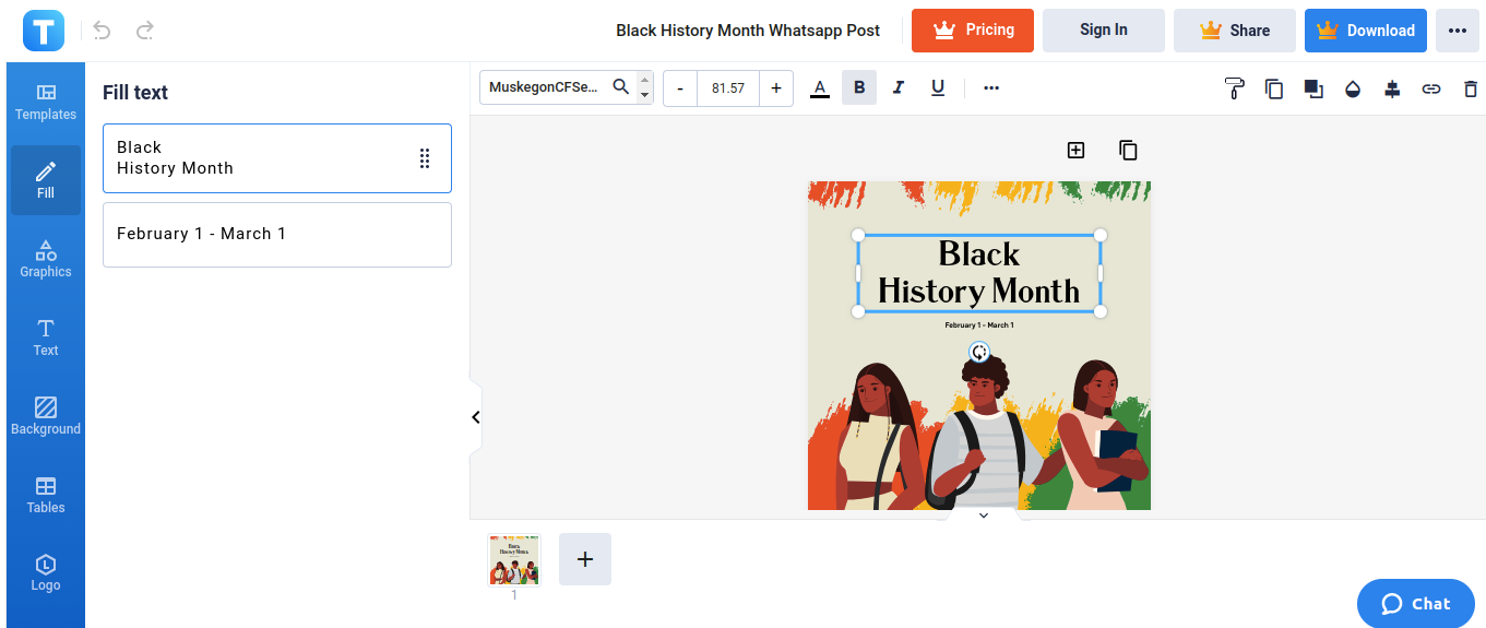 black history month whatsapp post template net