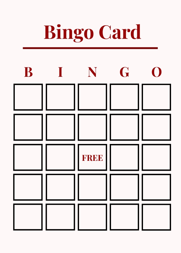 Bingo Card Maker Free Creator Generator Edit Online Free Premium Templates