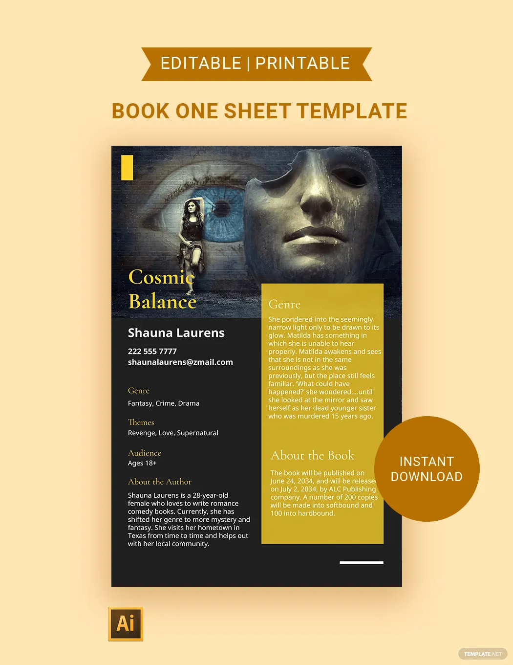 book one sheet ideas and examples