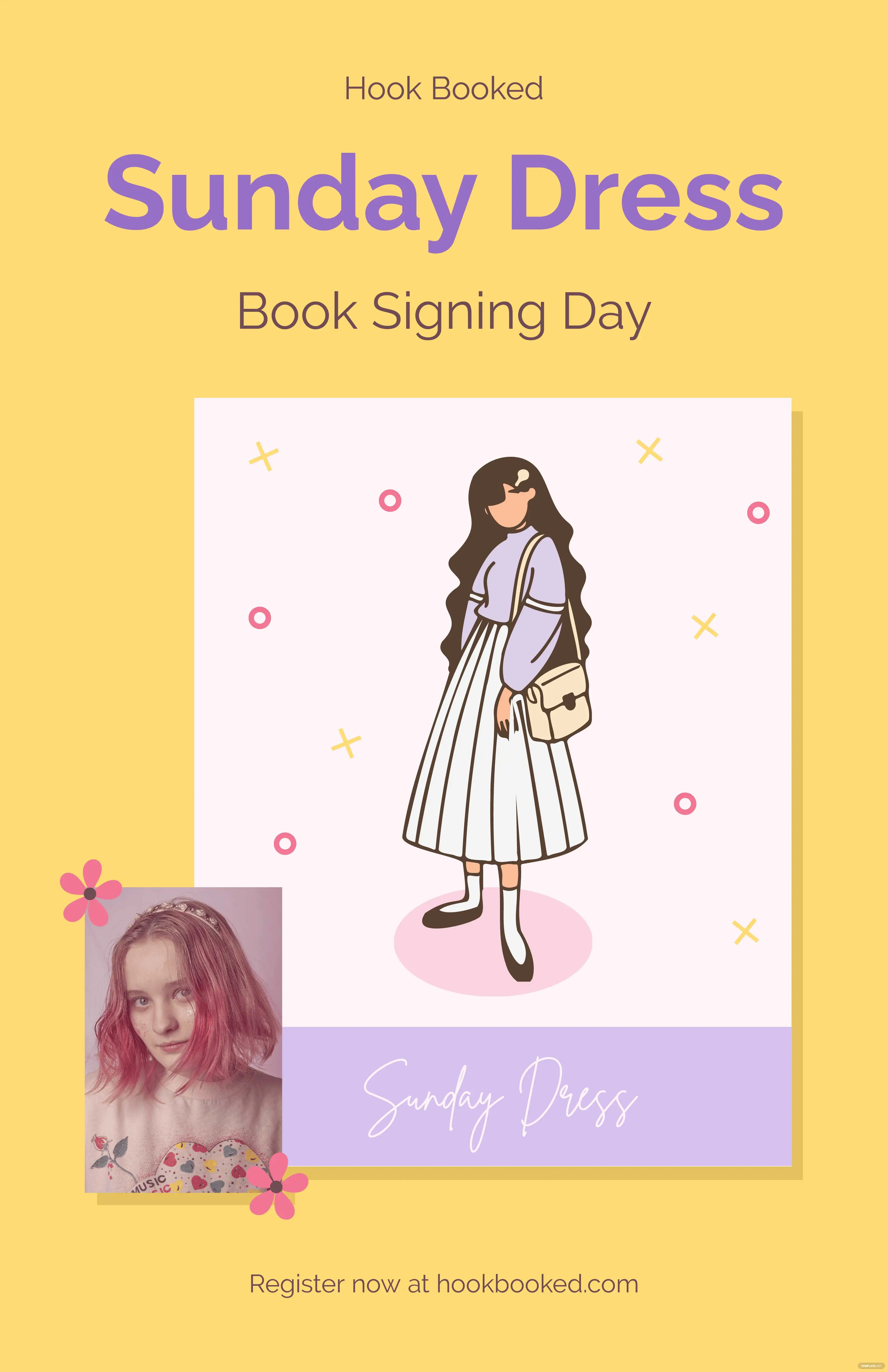book signing event poster ideas and examples
