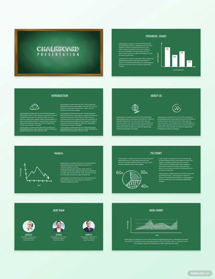chalkboard presentation ideas and examples