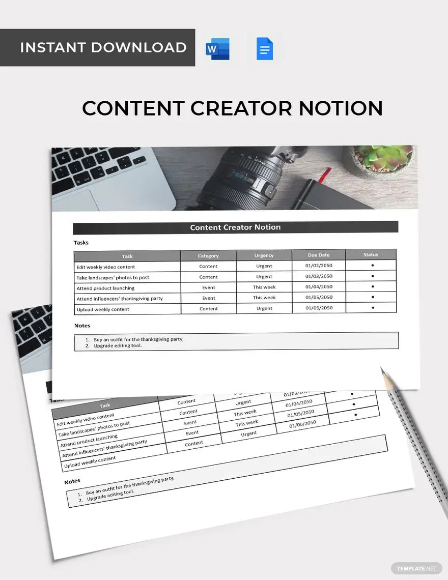 idées et exemples de notions de créateur de contenu