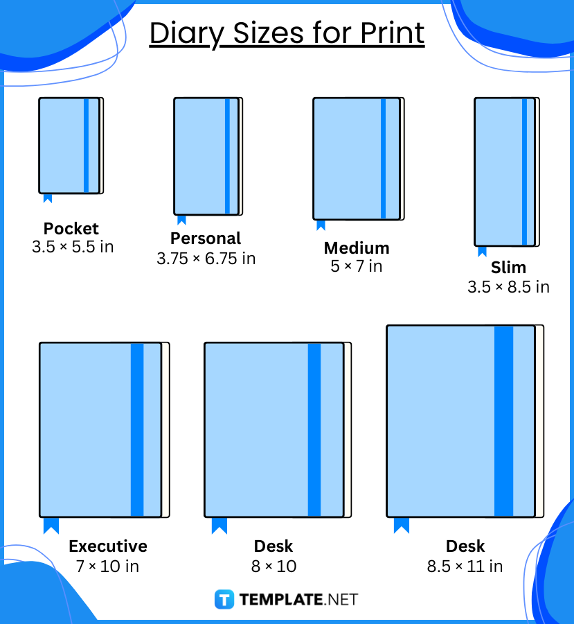 Diary Sizes