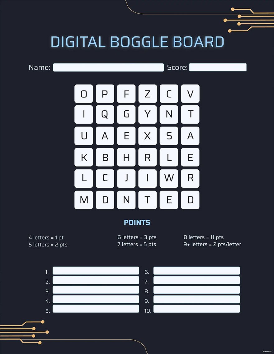digital boggle board