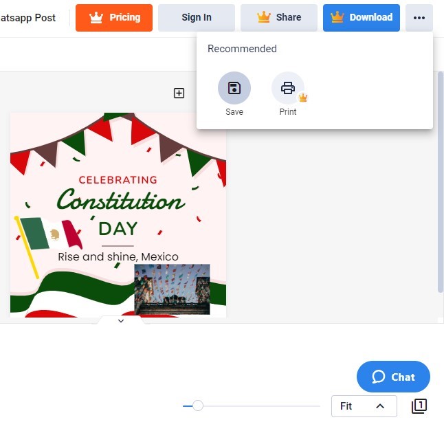 dont forget to save and download your customized mexico constitution day whatsapp post