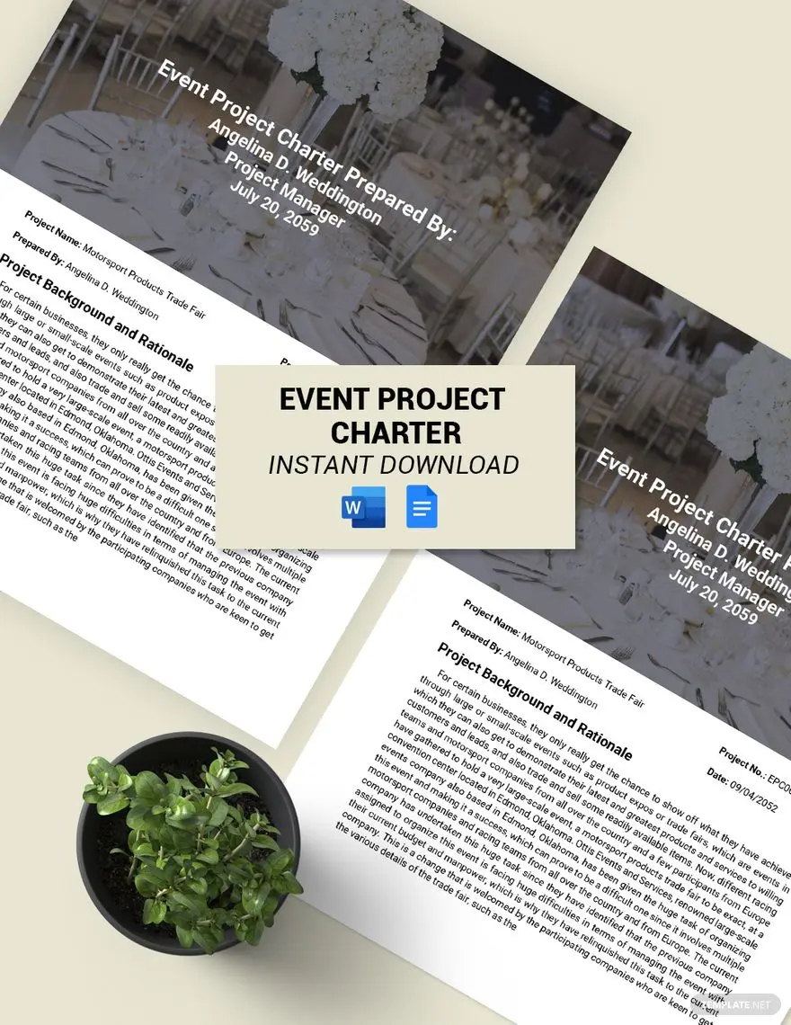 event project charter
