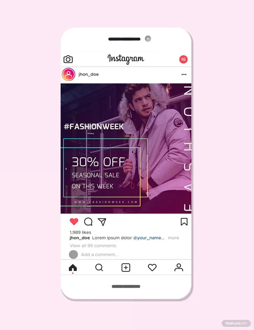 fashion instagram ad
