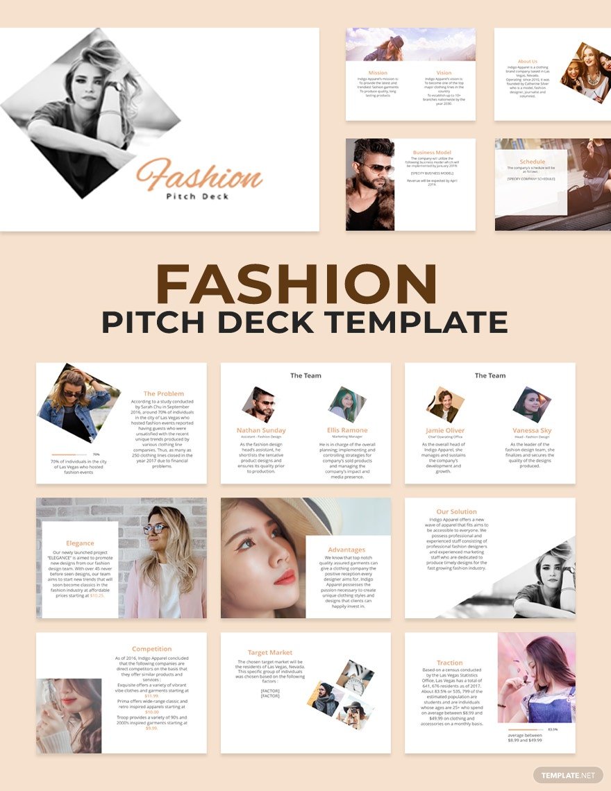 fashion pitch deck