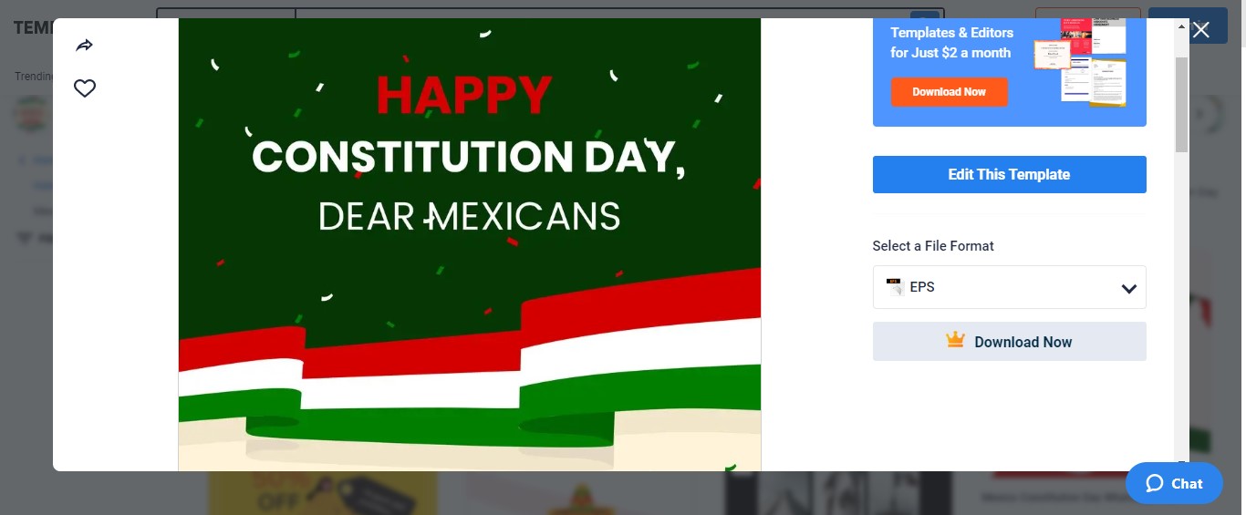 grab the mexico constitution instagram post template