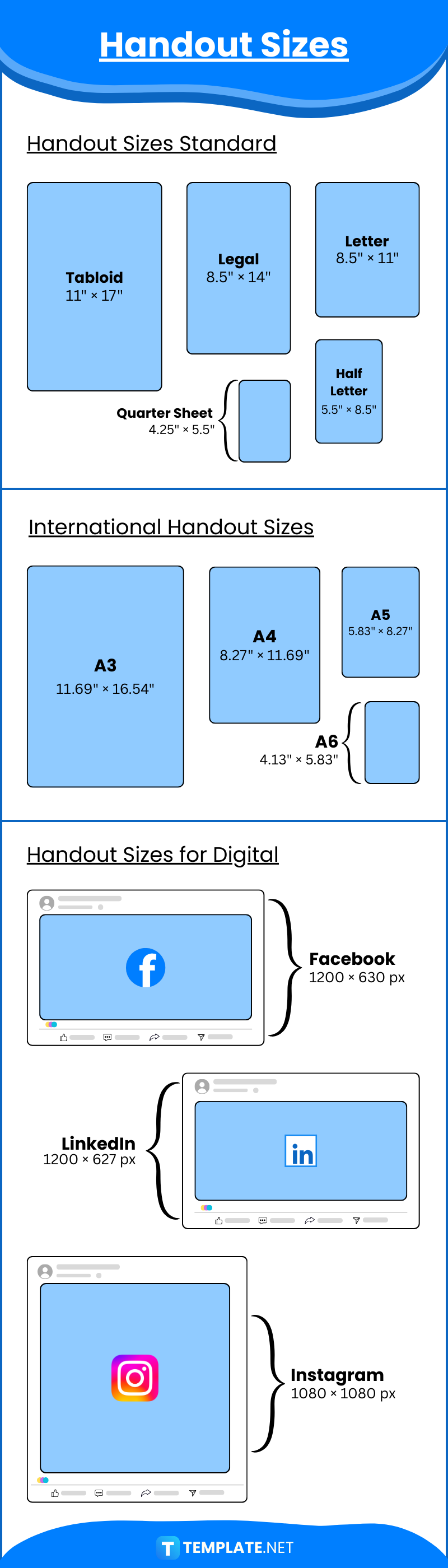 Handout Sizes