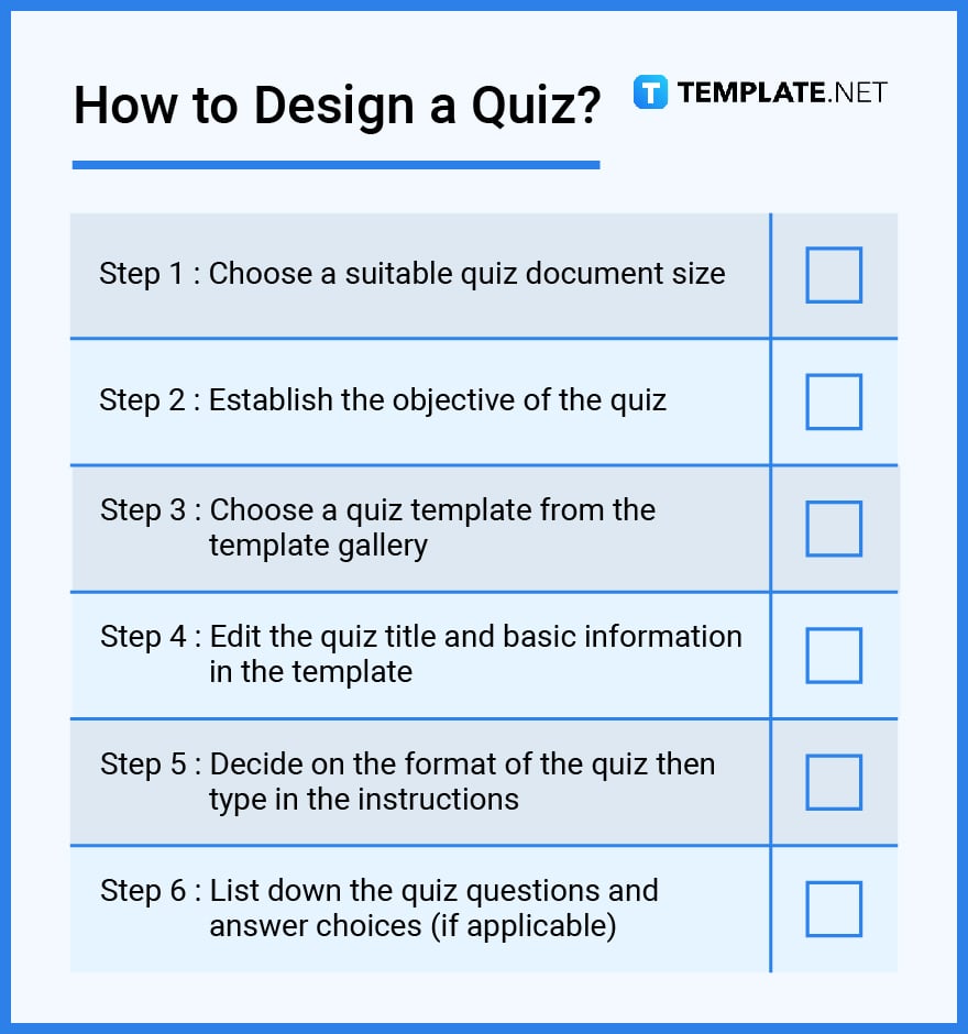 how to design a quiz
