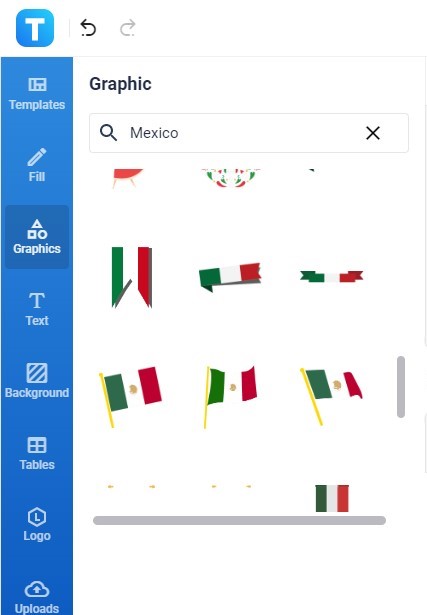 insert mexican flag clipart