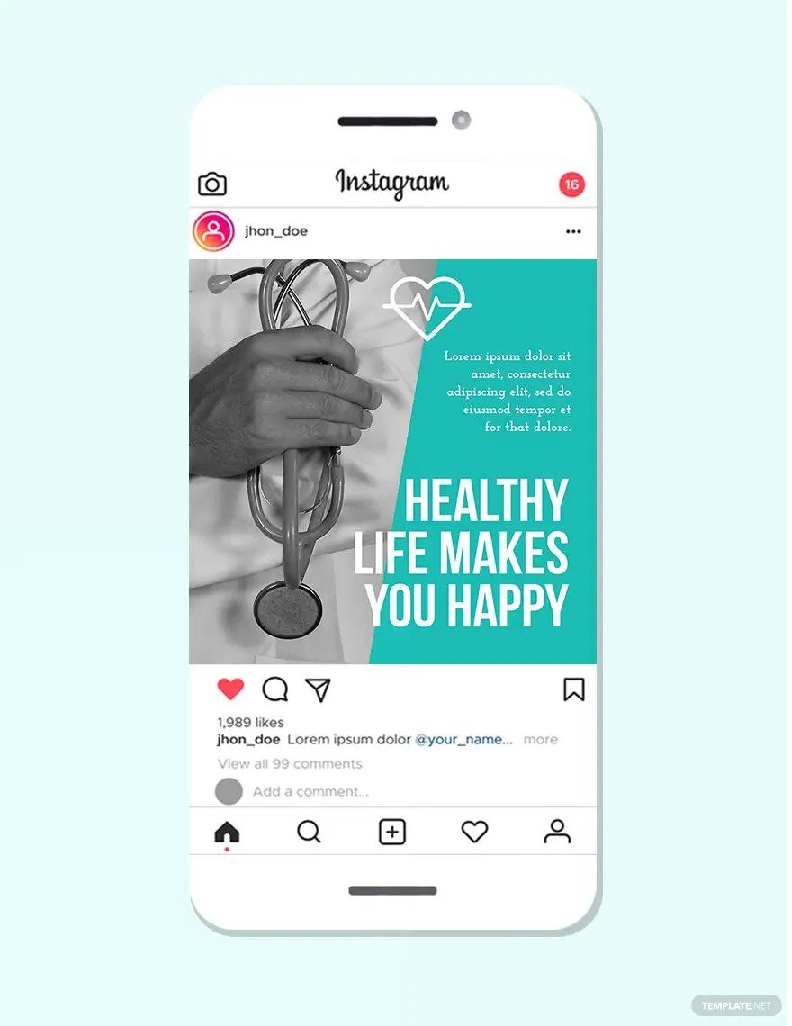 idées et exemples d'annonces médicales instagram