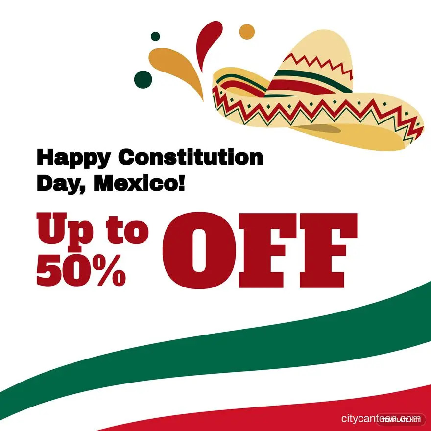 mexico constitution day flyer vector ideas examples