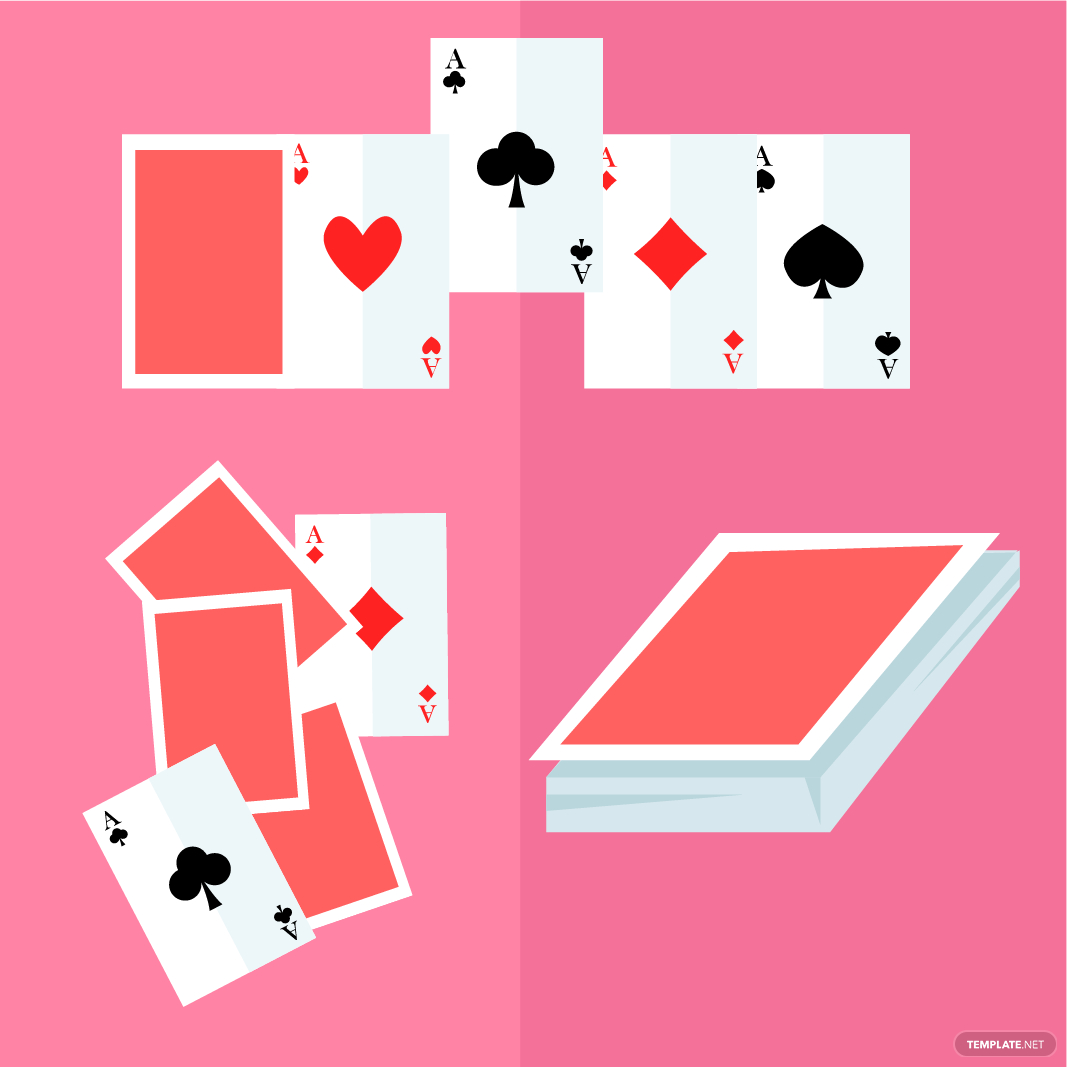 national card playing day clipart