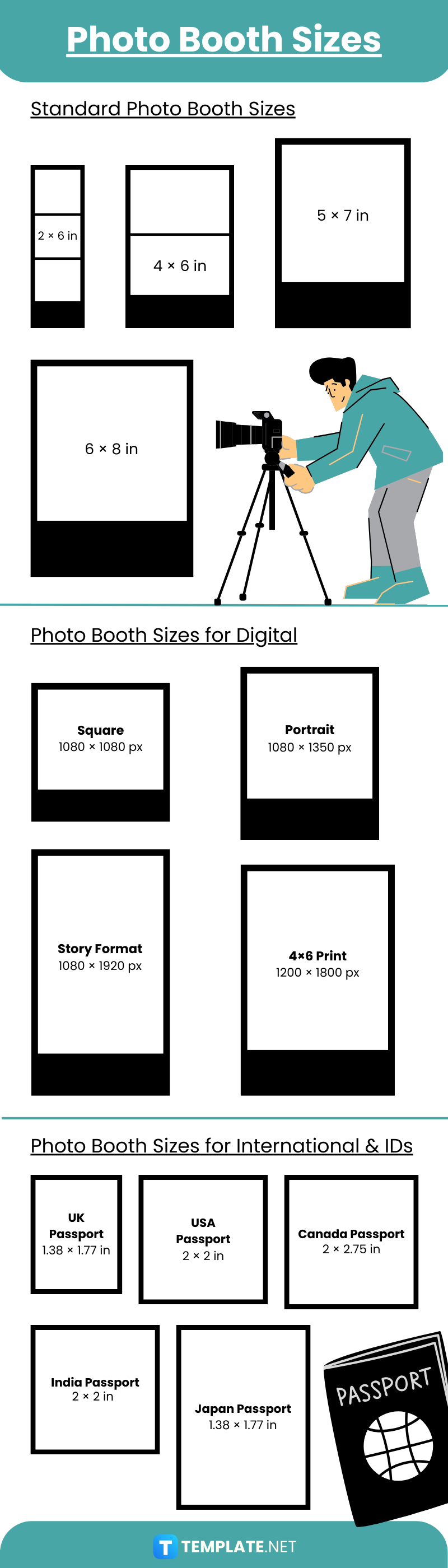 Photo Booth Sizes