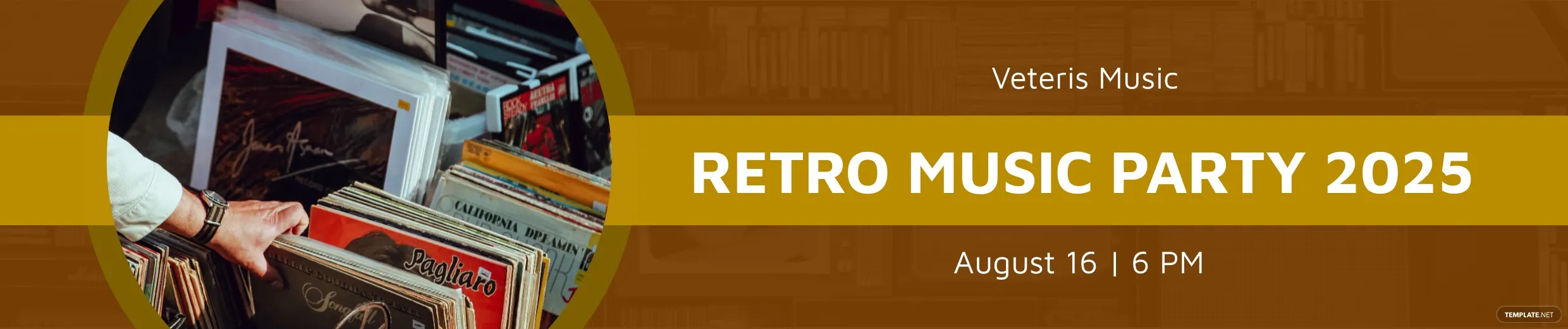 retro party music soundcloud banner ideas and examples