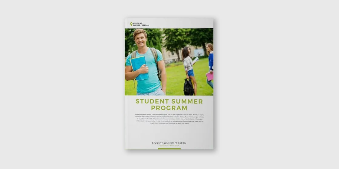 school summer program brochure design