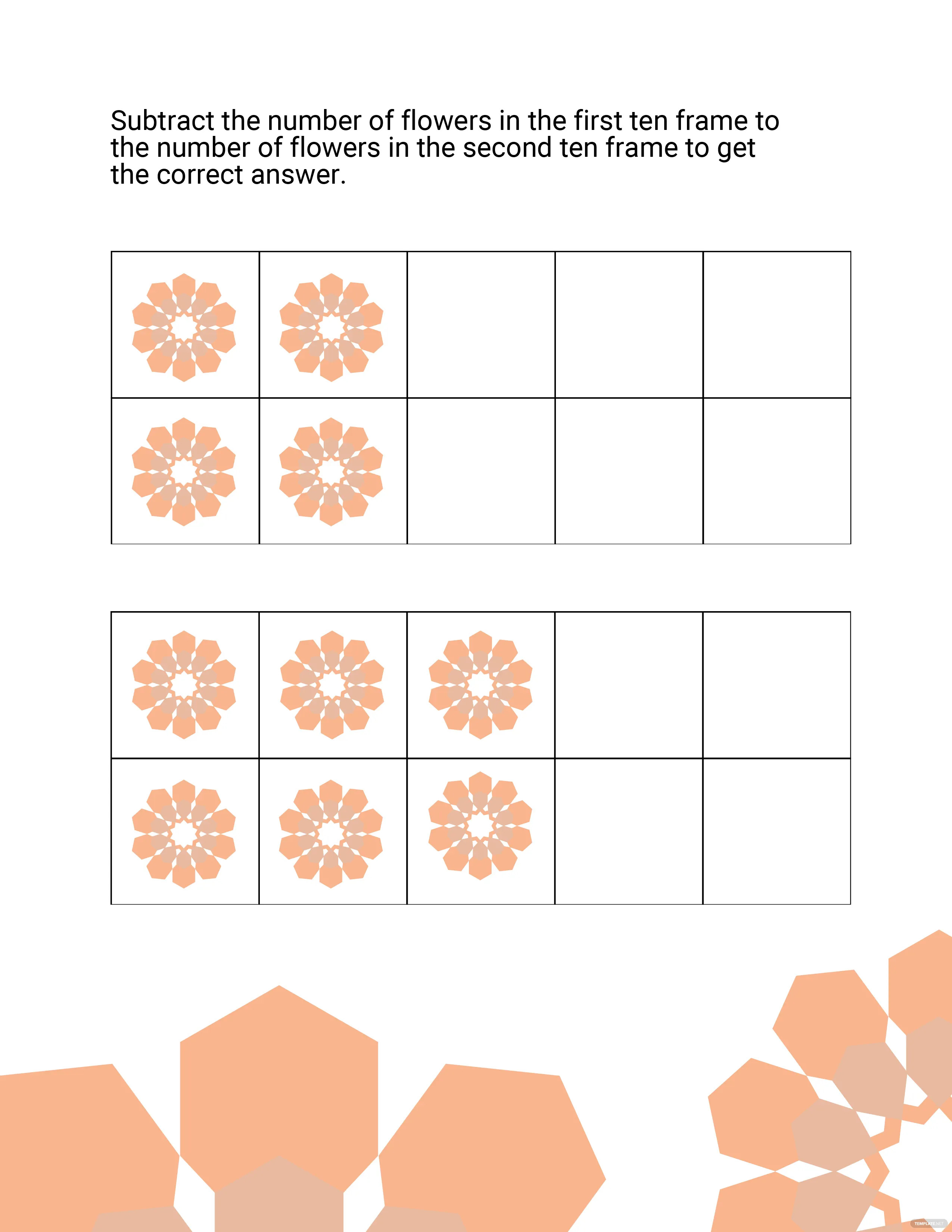 Subtract within 5 Spring Powerpoint Game