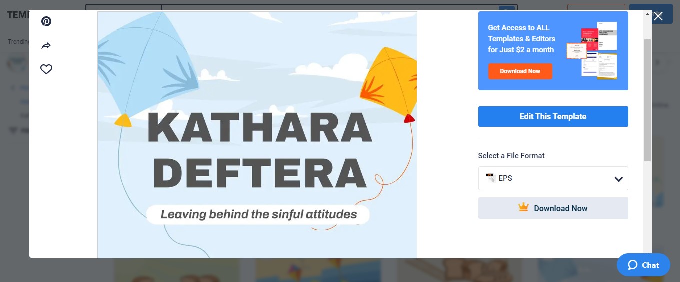 take advantage of the kathara deftera whatsapp post template