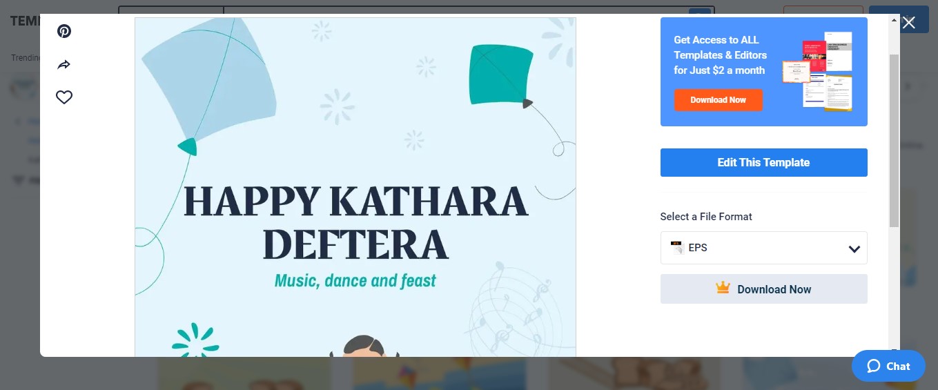 use the kathara deftera fb post template