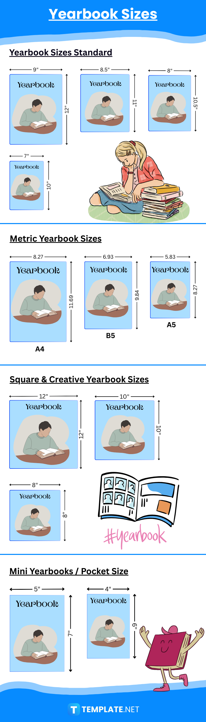 Yearbook Sizes