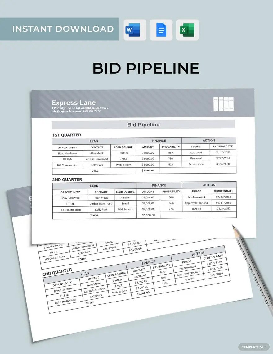 bid pipeline