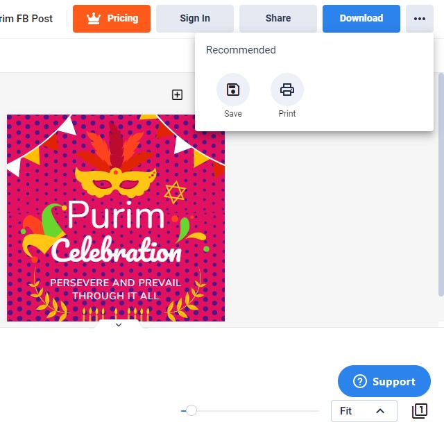 dont forget to download a copy of your custom purim fb post image