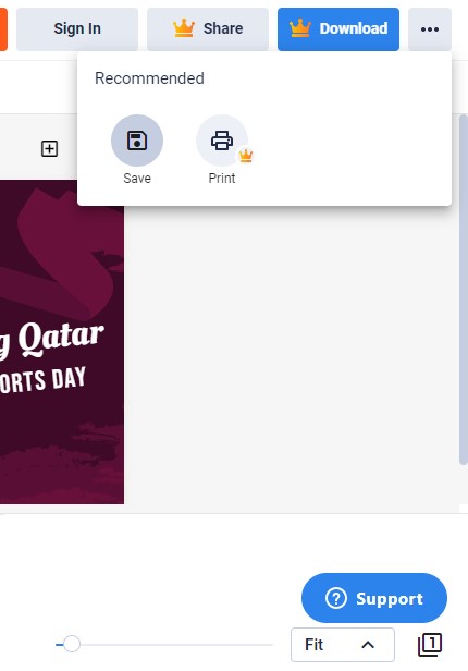 download your customized qatar national sports day instagram post image