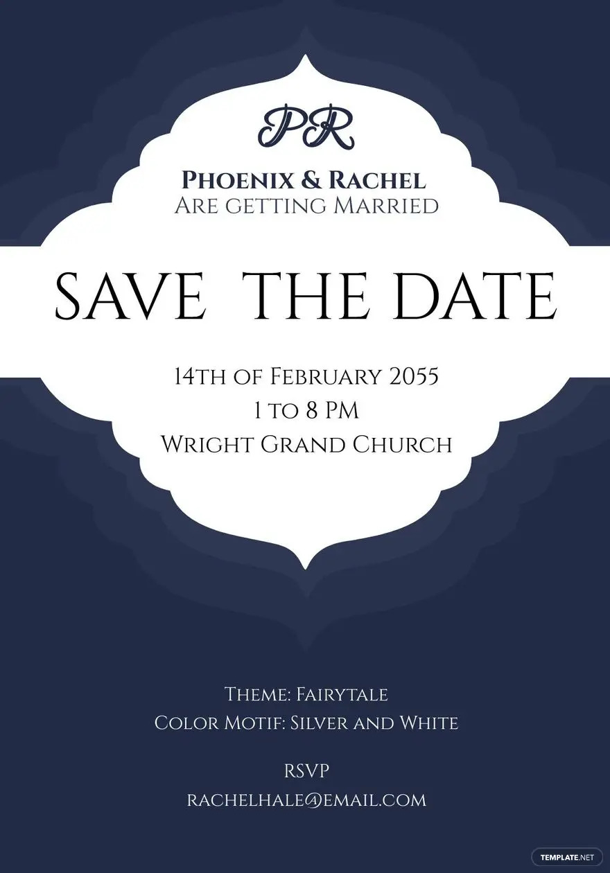 elegant save the date