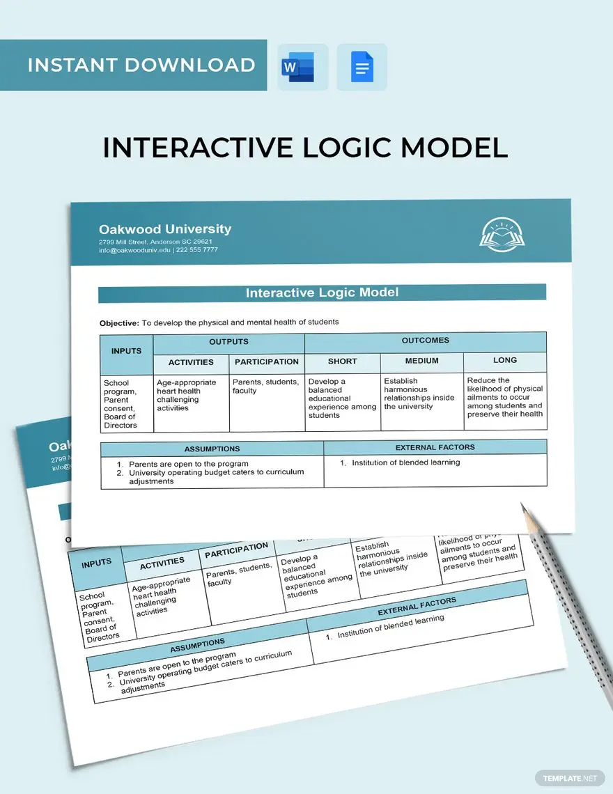 Logic Model Ideas - Examples 2023